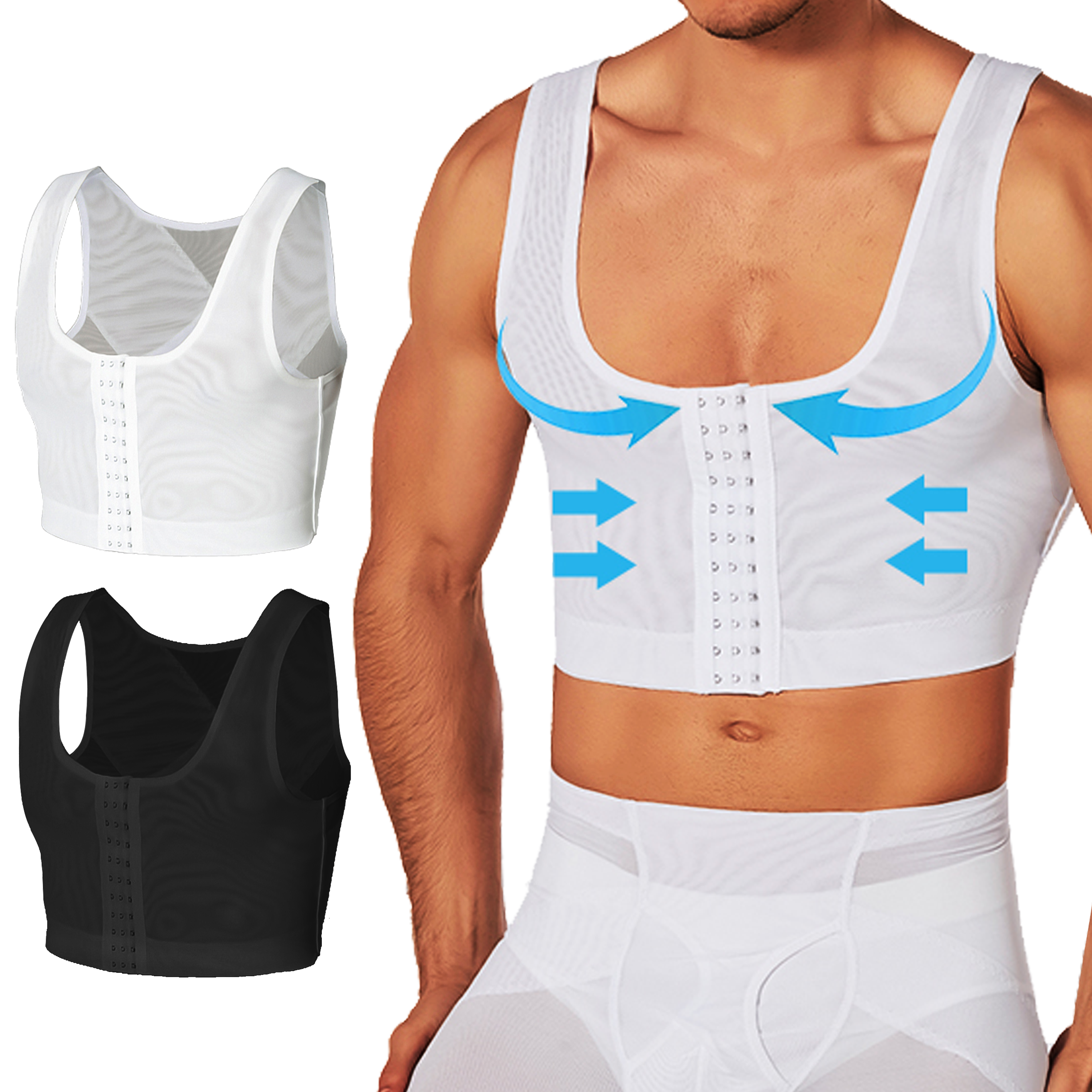 Crossfit Weight Vest - Men's Compression Corset Vest Slimming Undershirts