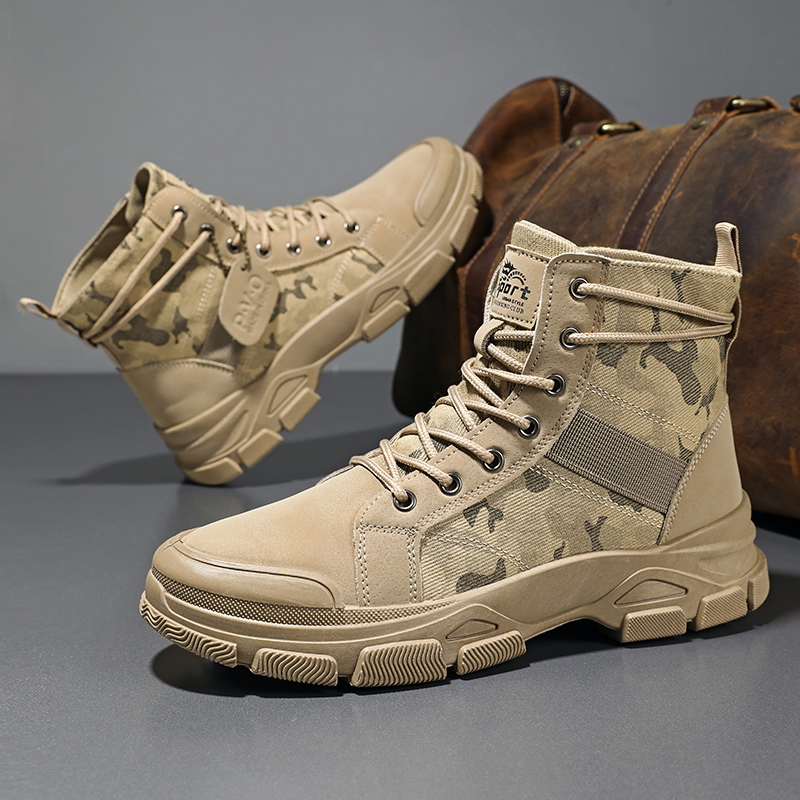 Crossfit Outdoor - High-top classic men's boots wear-resistant sole
