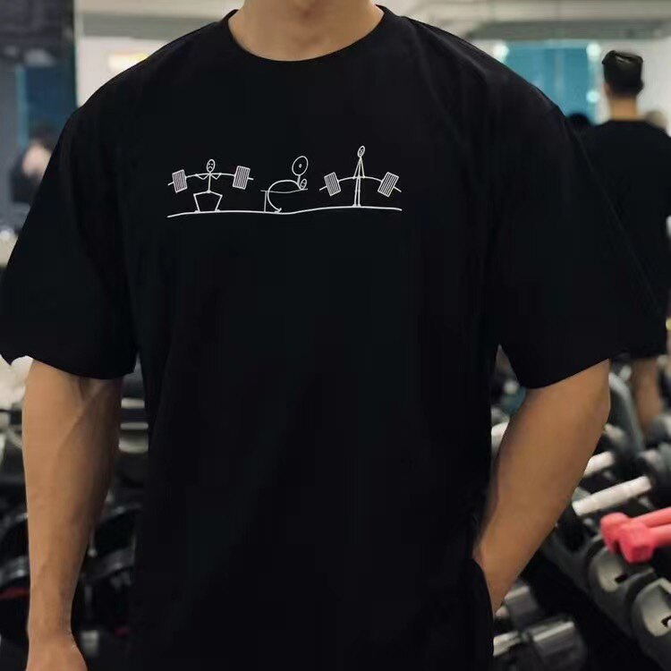 Men's Gym Workout Stick Figure - Crossfit Mayhem avaliação e preço