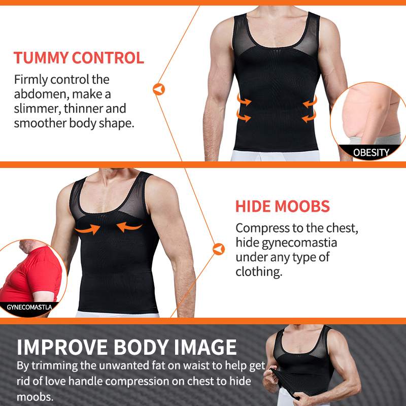 Men Shapewear Chest Compressio - Crossfit Weight Vest avaliação e preço
