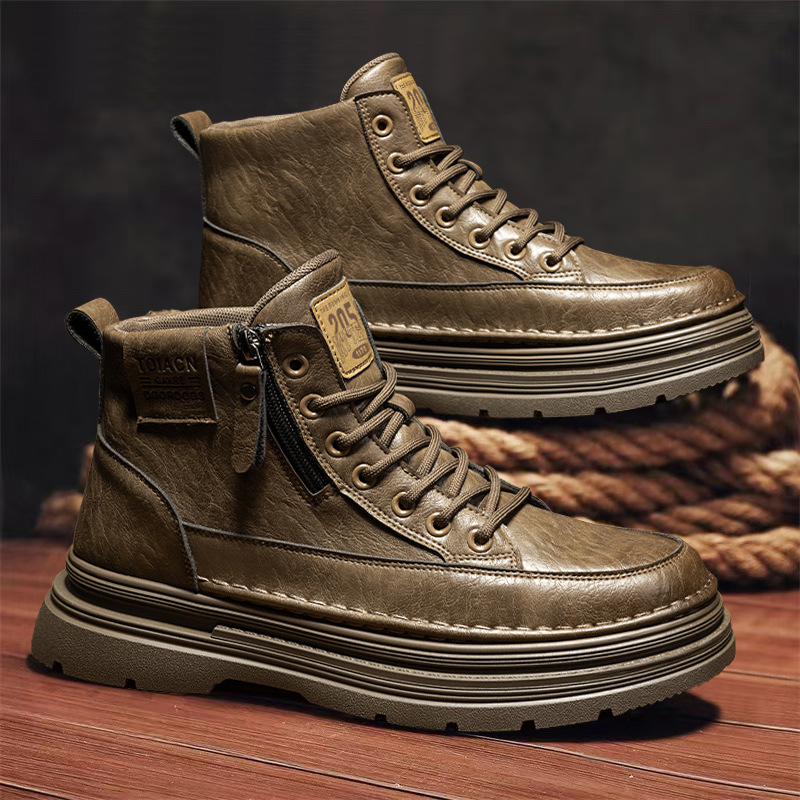 Men's high top boots new casua - Crossfit Outdoor avaliação e preço