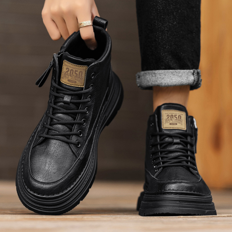 Men's high top boots new casua - Crossfit Outdoor avaliação e preço