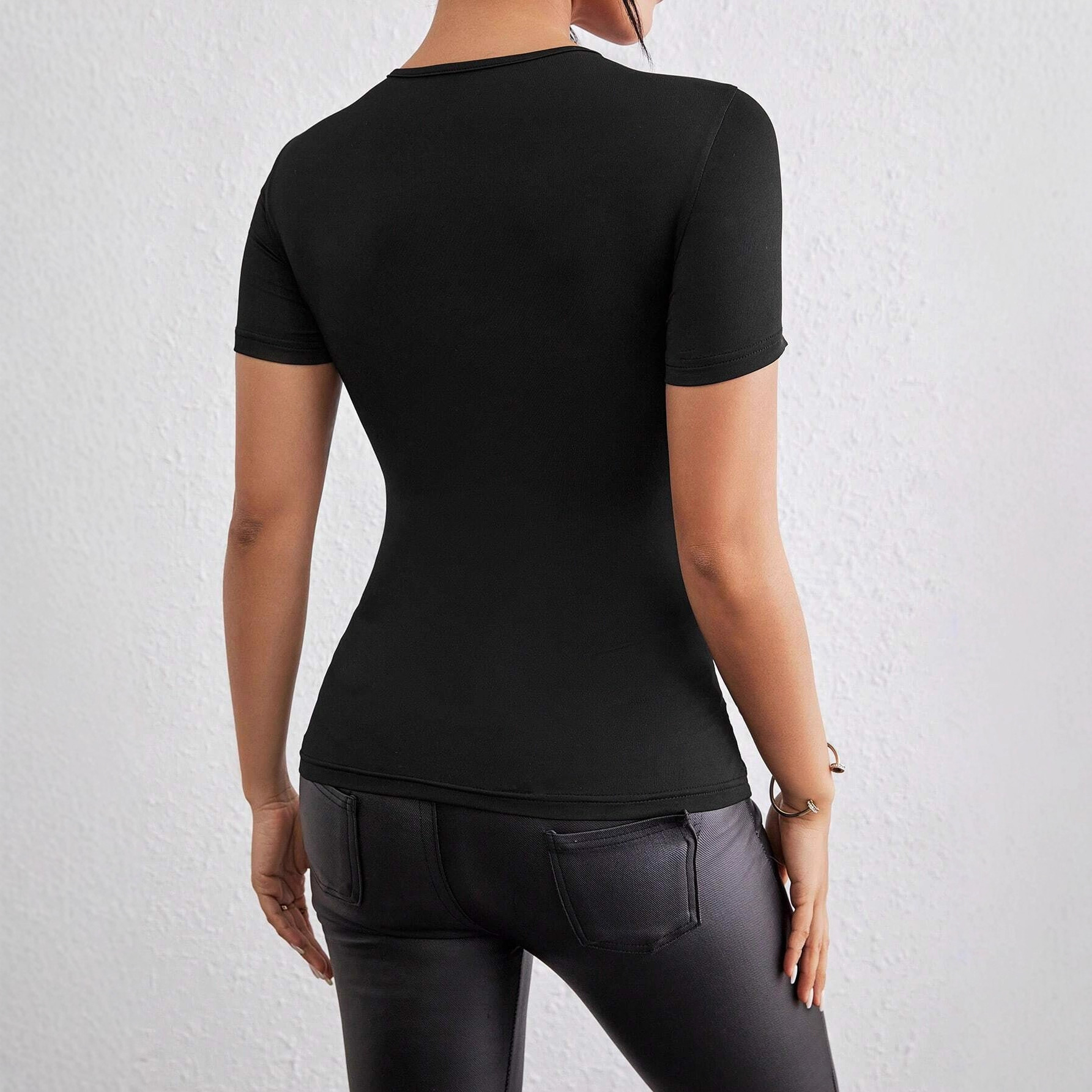 Slim Fit Cross Design V-Neck H - Crossfit Outfit avaliação e preço