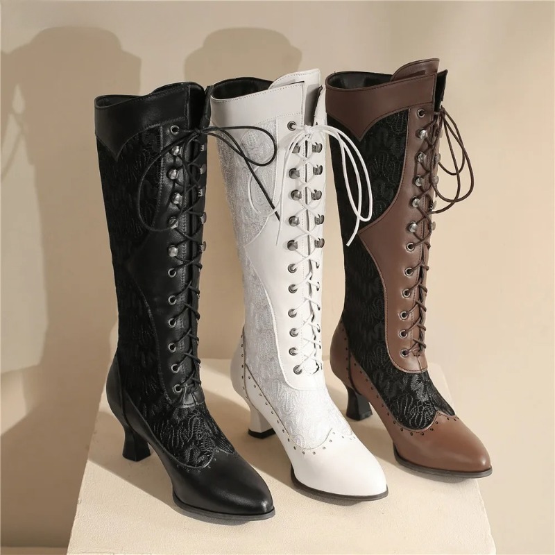 Women Victorian Pointed Toe Mi - Crossfit Outfit avaliação e preço