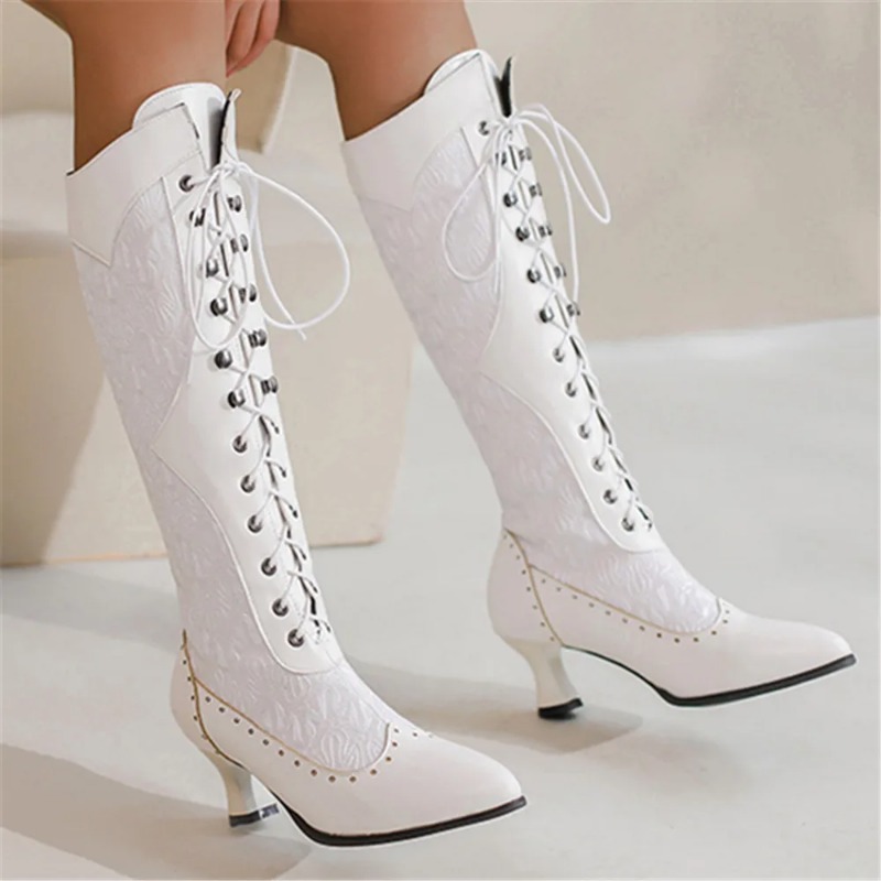 Women Victorian Pointed Toe Mi - Crossfit Outfit avaliação e preço